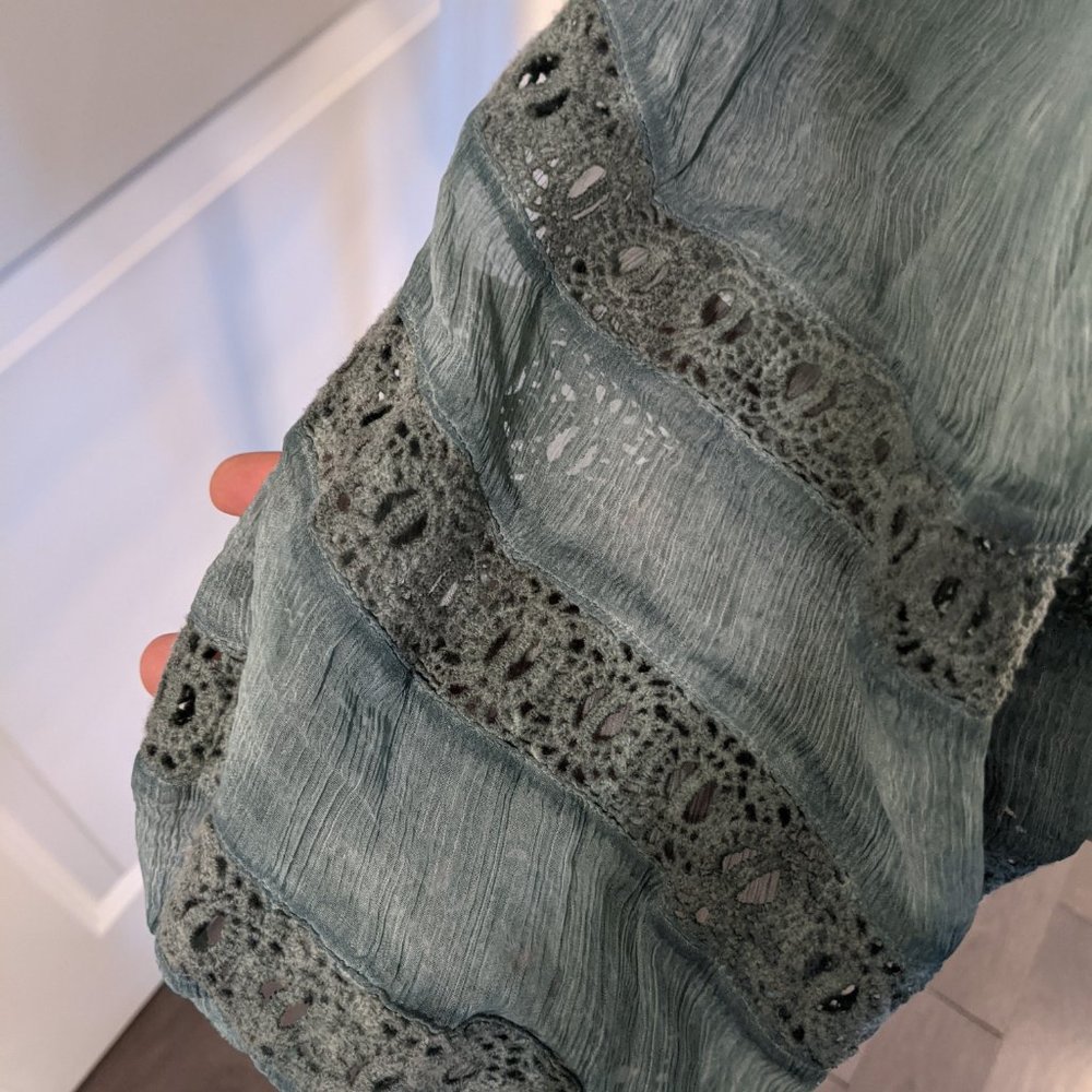 NWW Free People Powder Blue Flowing Top - w tags! - Picture 4 of 8